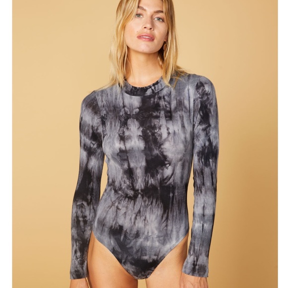 2X HP! NWT West of Melrose Good Vibes Tie Dye Bodysuit - Picture 1 of 6